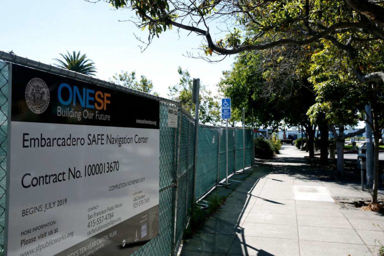 Protect CA - News - Image of building site for a Navigation Center in San Francisco